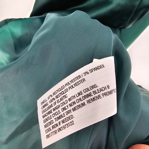 Wild Fable Emerald Green Corset Satin Holiday Dress Ballet Cottage Romantic NWT - Picture 9 of 12